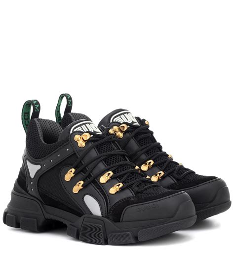 gucci flashtrek high top black|Gucci men's shoes.